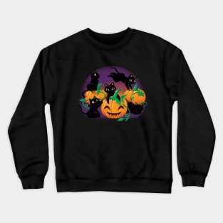 Hello Cat Halloween Crewneck Sweatshirt